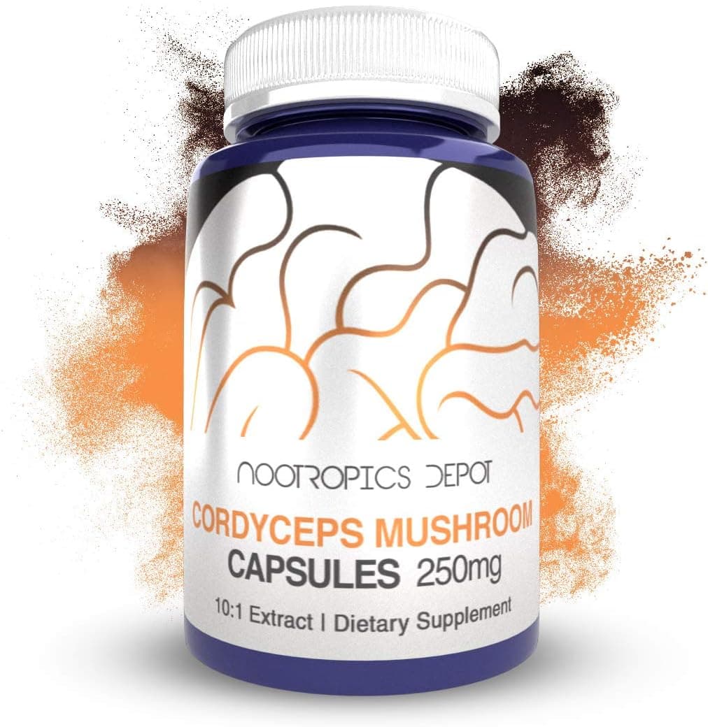 Nootropics Depot Cordyceps Mushroom Capsules | 10:1 Whole…