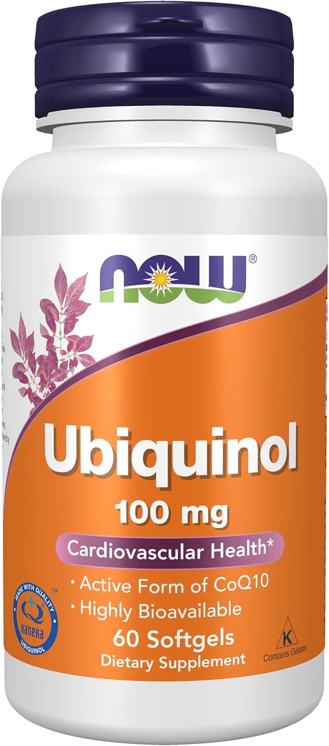 NOW Foods Supplements, Ubiquinol 100 mg, High Bioavailability…