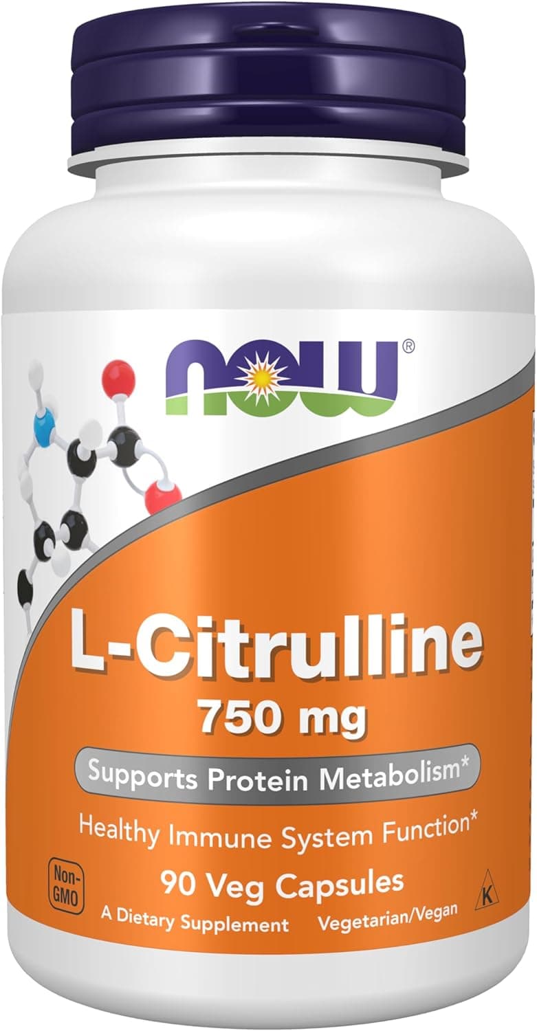 NOW Foods Supplements, L-Citrulline 750 mg, Supports Protein…