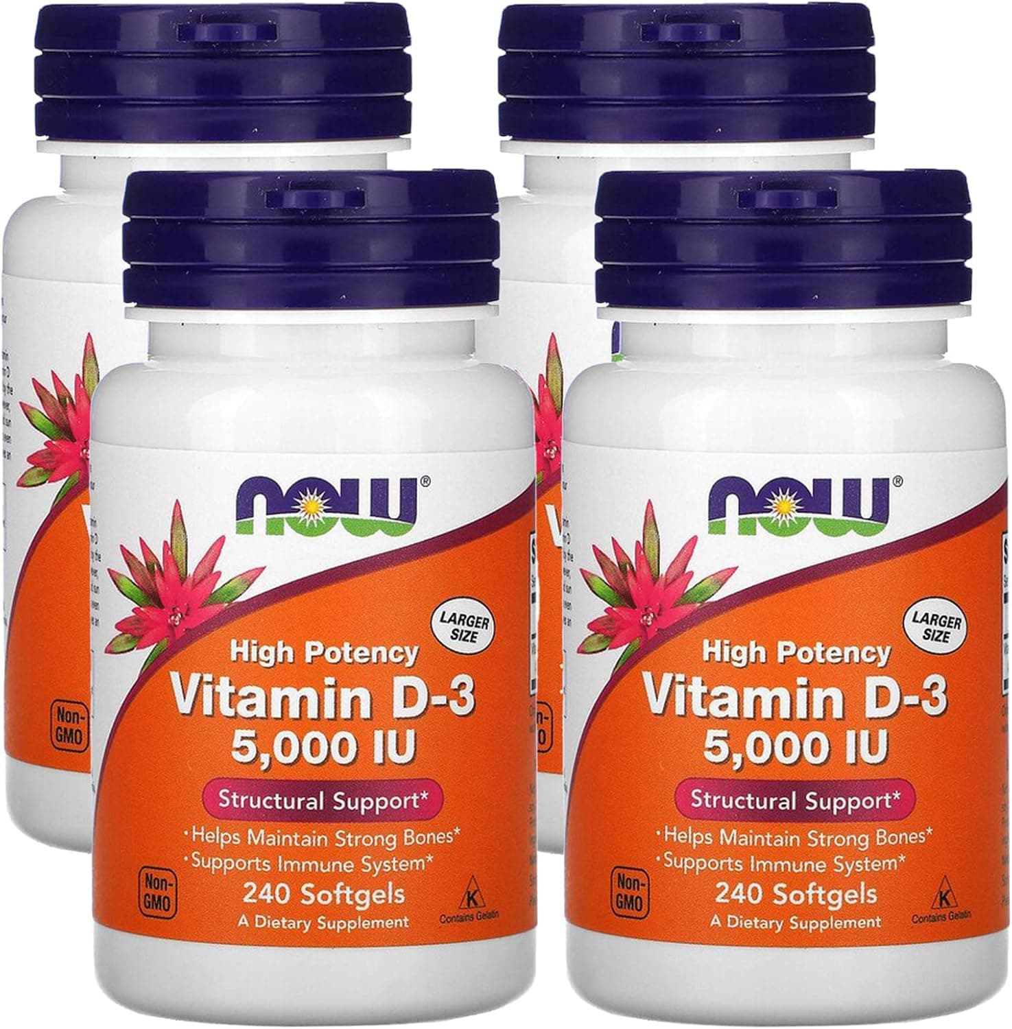 Now Supplements, Vitamin D-3 5,000 IU, High Potency…