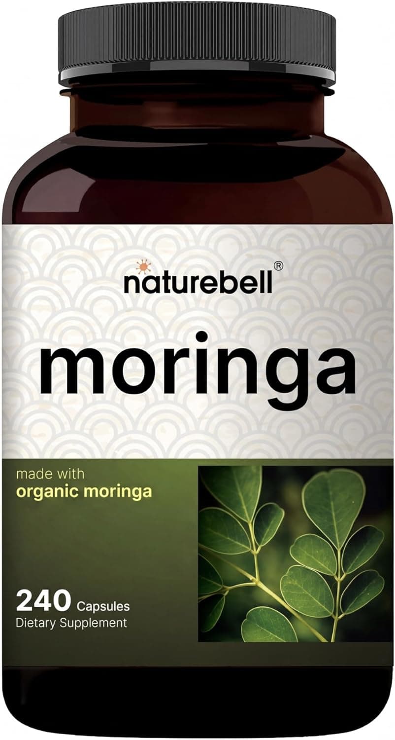 NatureBell Moringa 800mg Per Serving - 240 Capsules - Organic…
