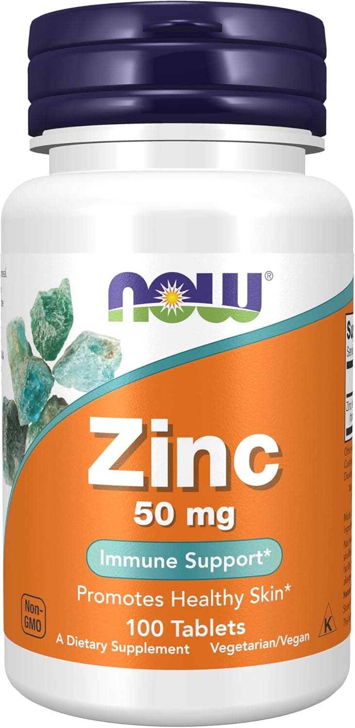 NOW Foods Supplements, Zinc (Zinc Gluconate) 50 mg, Supports…