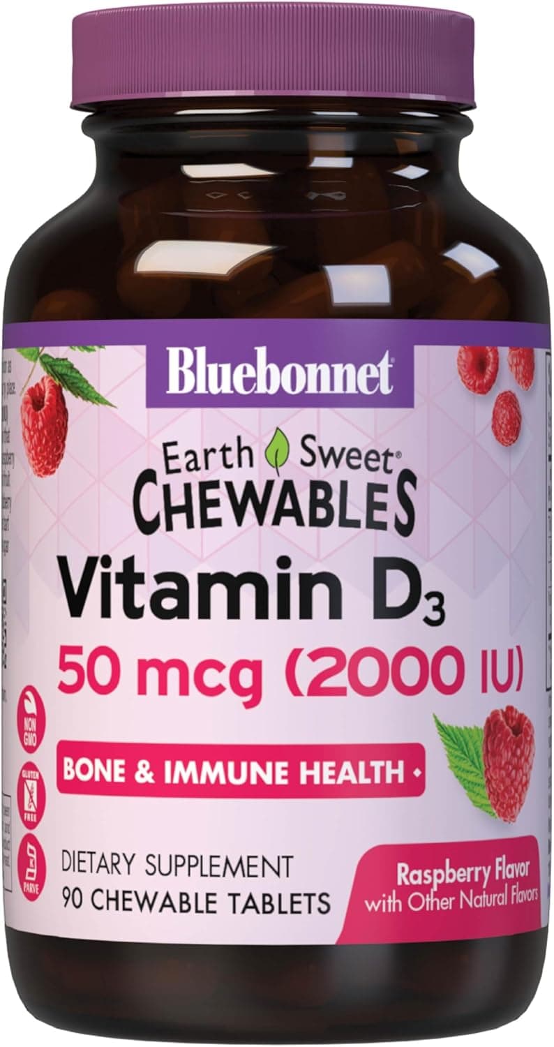 Bluebonnet Nutrition Earth Sweet Vitamin D3 2000 IU Chewable…