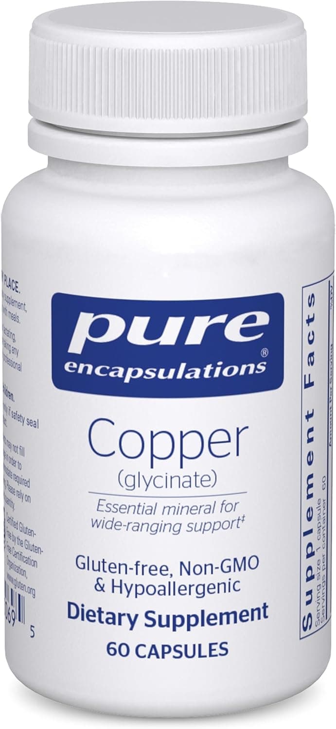 Pure Encapsulations Copper Glycinate 60's - 2 mg Copper…