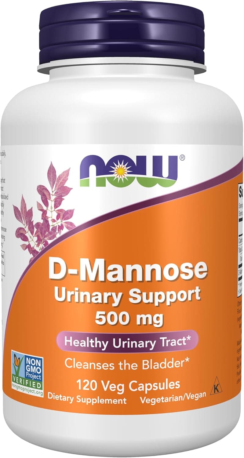 NOW Foods Supplements, D-Mannose 500 mg, Non-GMO Project…