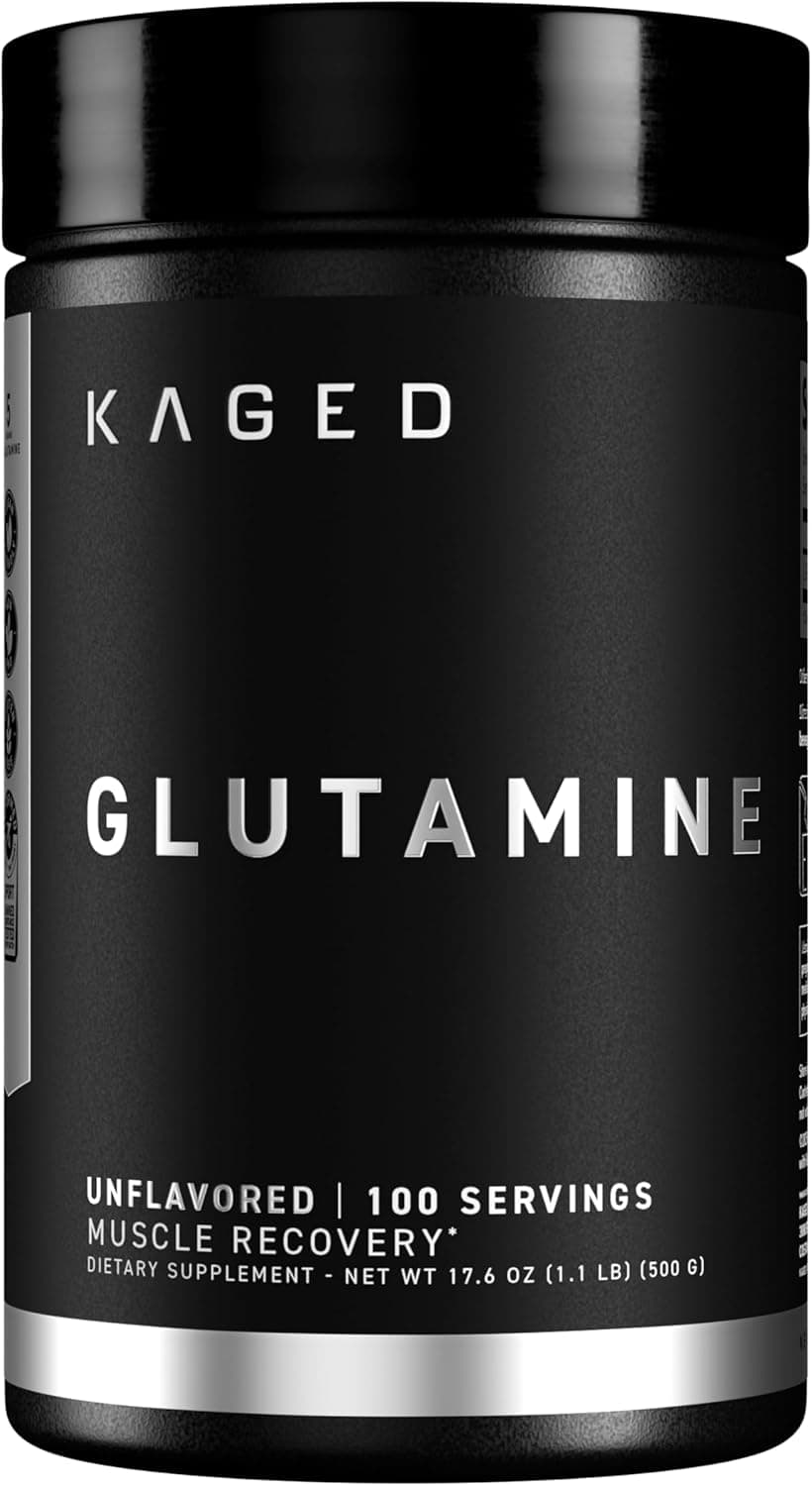 Kaged Muscle, L-Glutamine Powder 500 Gram, Vegan, Support…