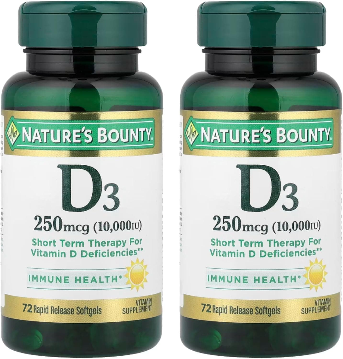 Nature's Bounty, Ultra Strength D3-10,000 IU, 72 Softgels…