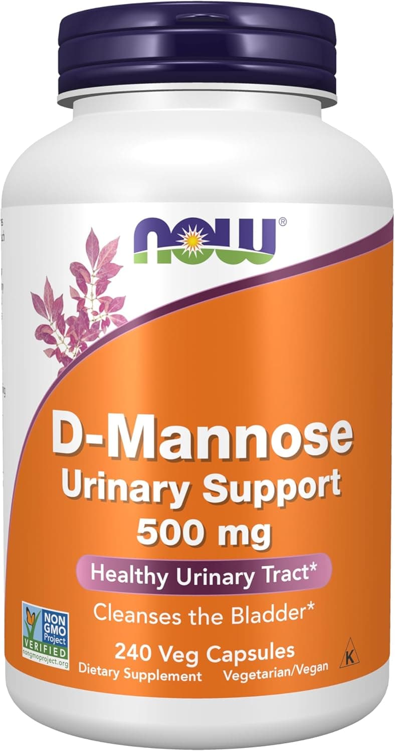 NOW Foods Supplements, D-Mannose 500 mg, Non-GMO Project…