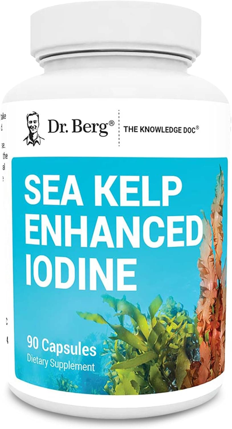 Dr. Berg Sea Kelp Enhanced Iodine - 200 mcg of Premium Iodine…