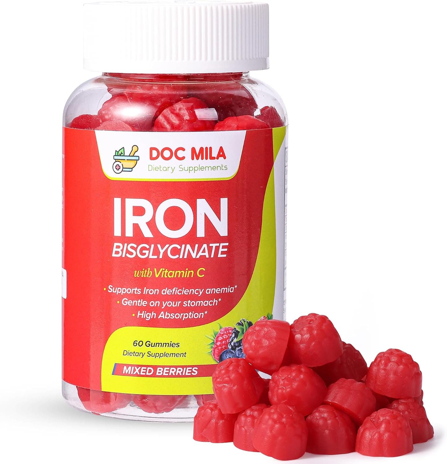 Iron Supplement for Kids and Adults - Iron Bisglycinate…