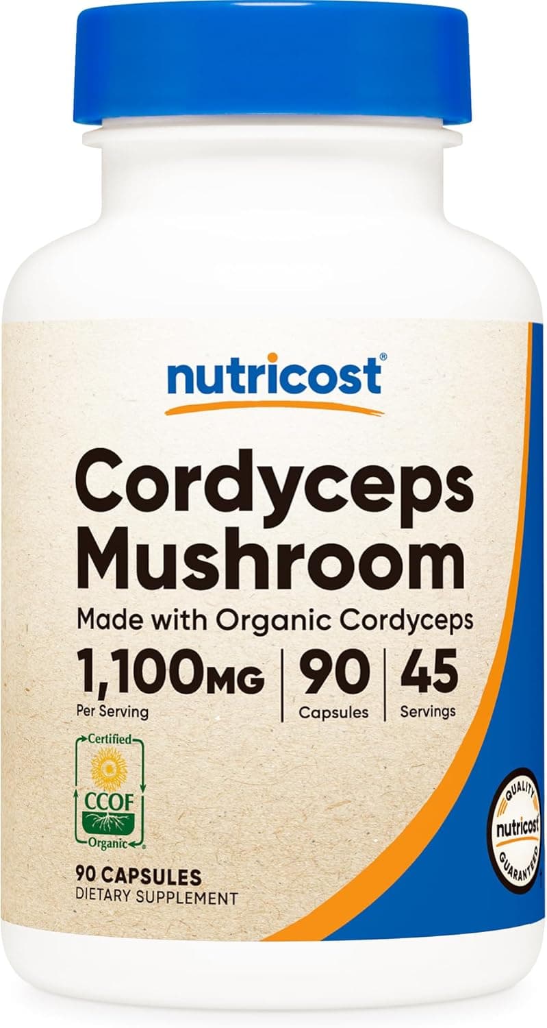 Nutricost Cordyceps Mushroom Capsules 1100mg