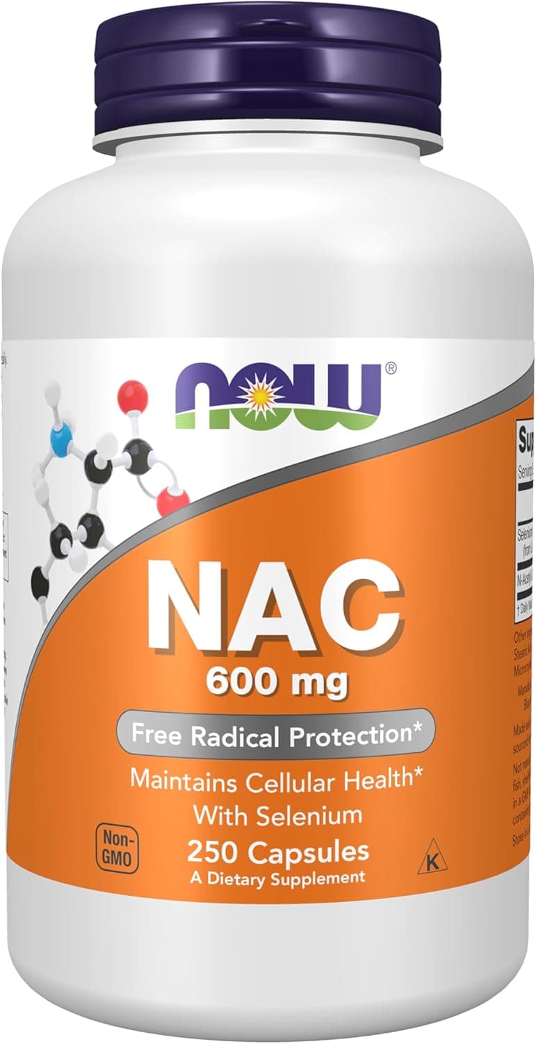 NOW Supplements, NAC (N-Acetyl Cysteine) 600 mg with Selenium…