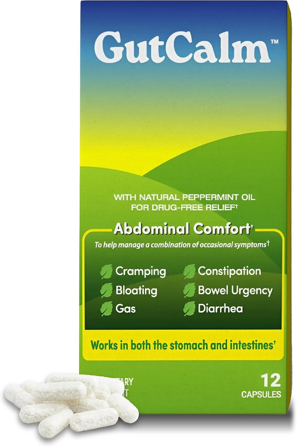 GutCalm IBS Relief Peppermint Oil Capsules
