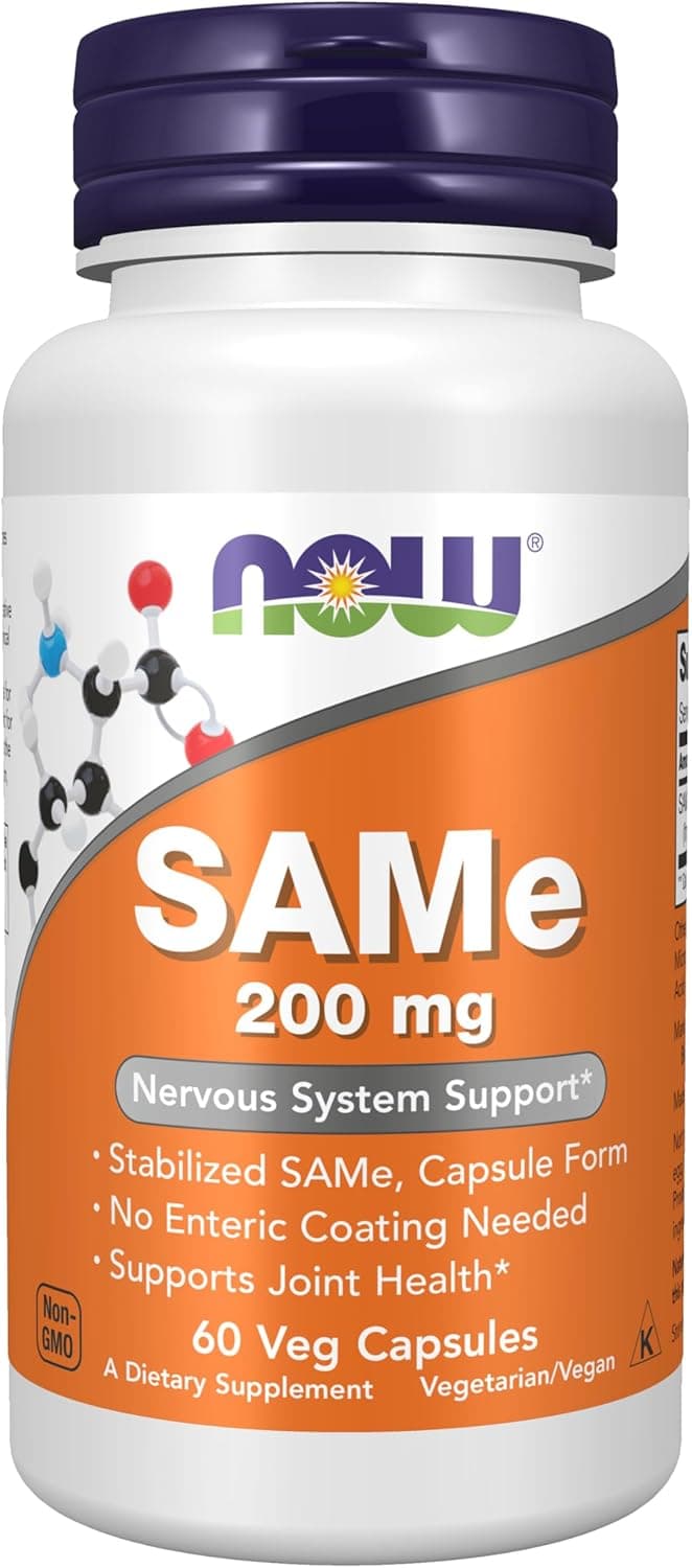 NOW Foods Supplements, SAMe (S-Adenosyl-L-Methionine)200 mg…