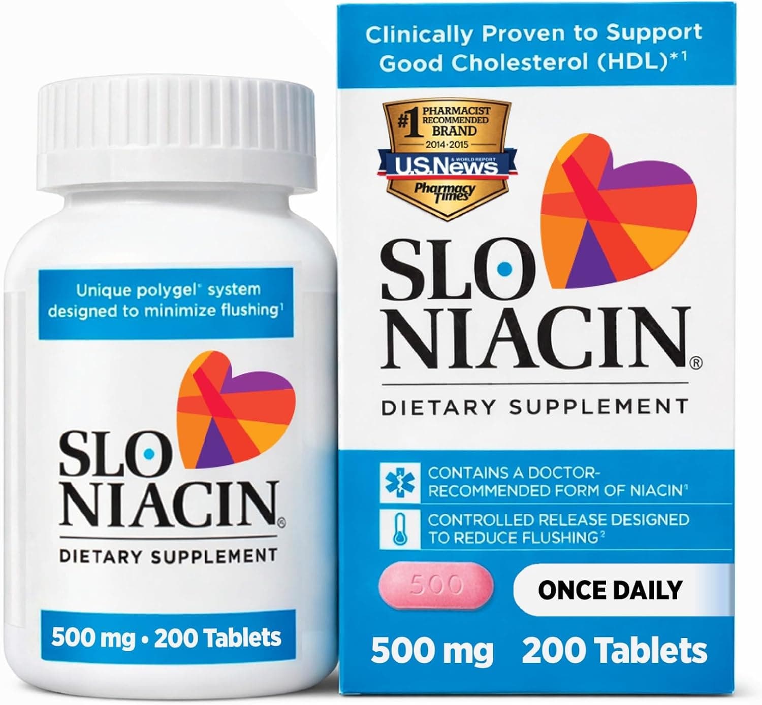 Slo-Niacin 500 mg Tablets 200 Tablets