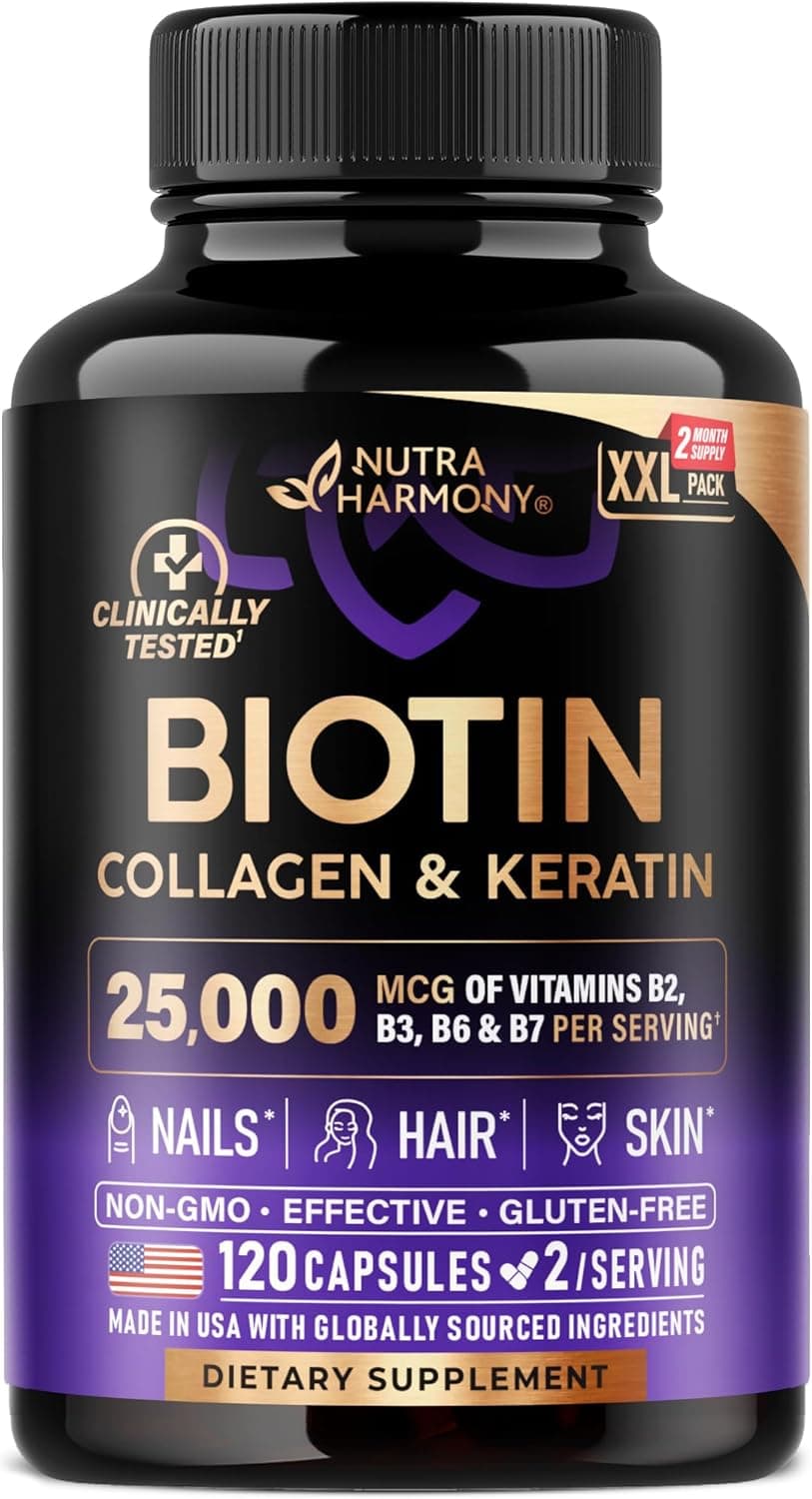 Biotin | Collagen | Hyaluronic Acid | Keratin - Support Normal…