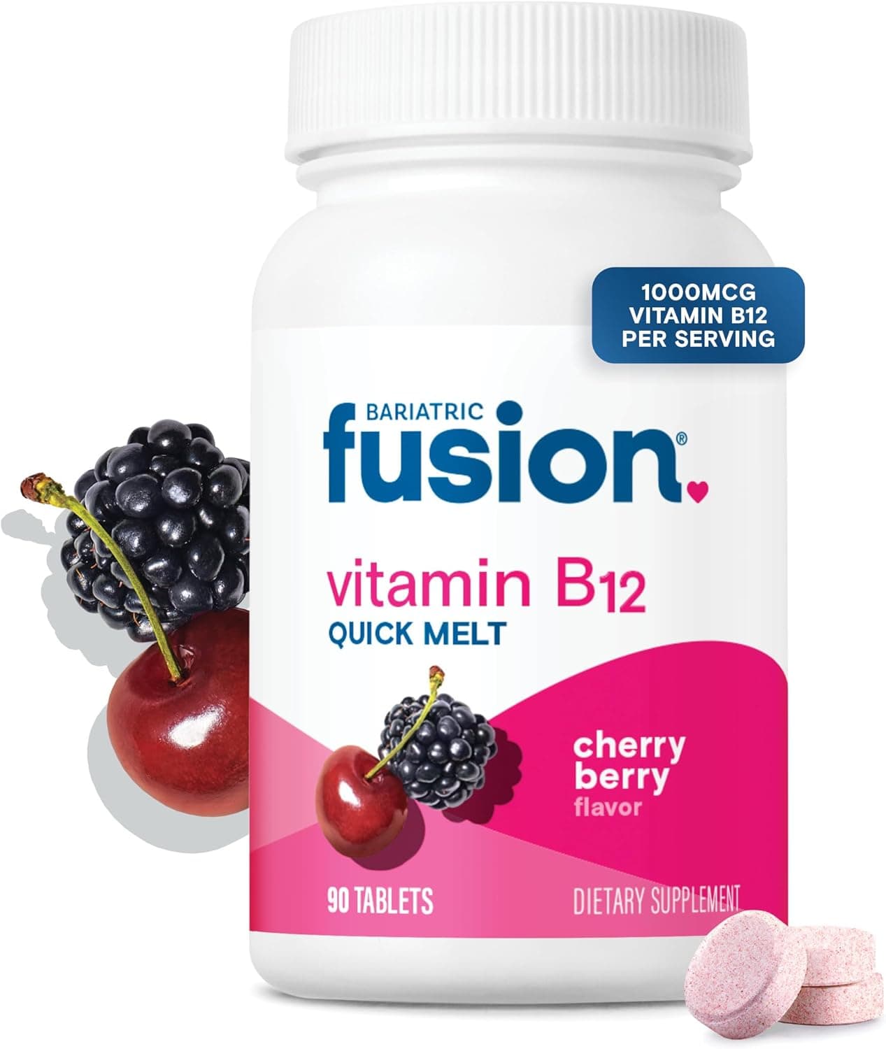 Bariatric Fusion Vitamin B12 Sublingual 1000 mcg Melts…