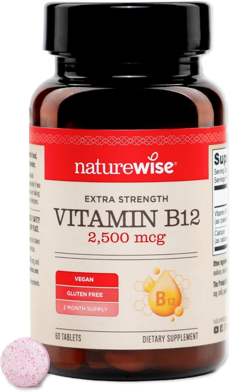 NatureWise Vitamin B12 Extra Strength 2500mcg - B12 Supplement…