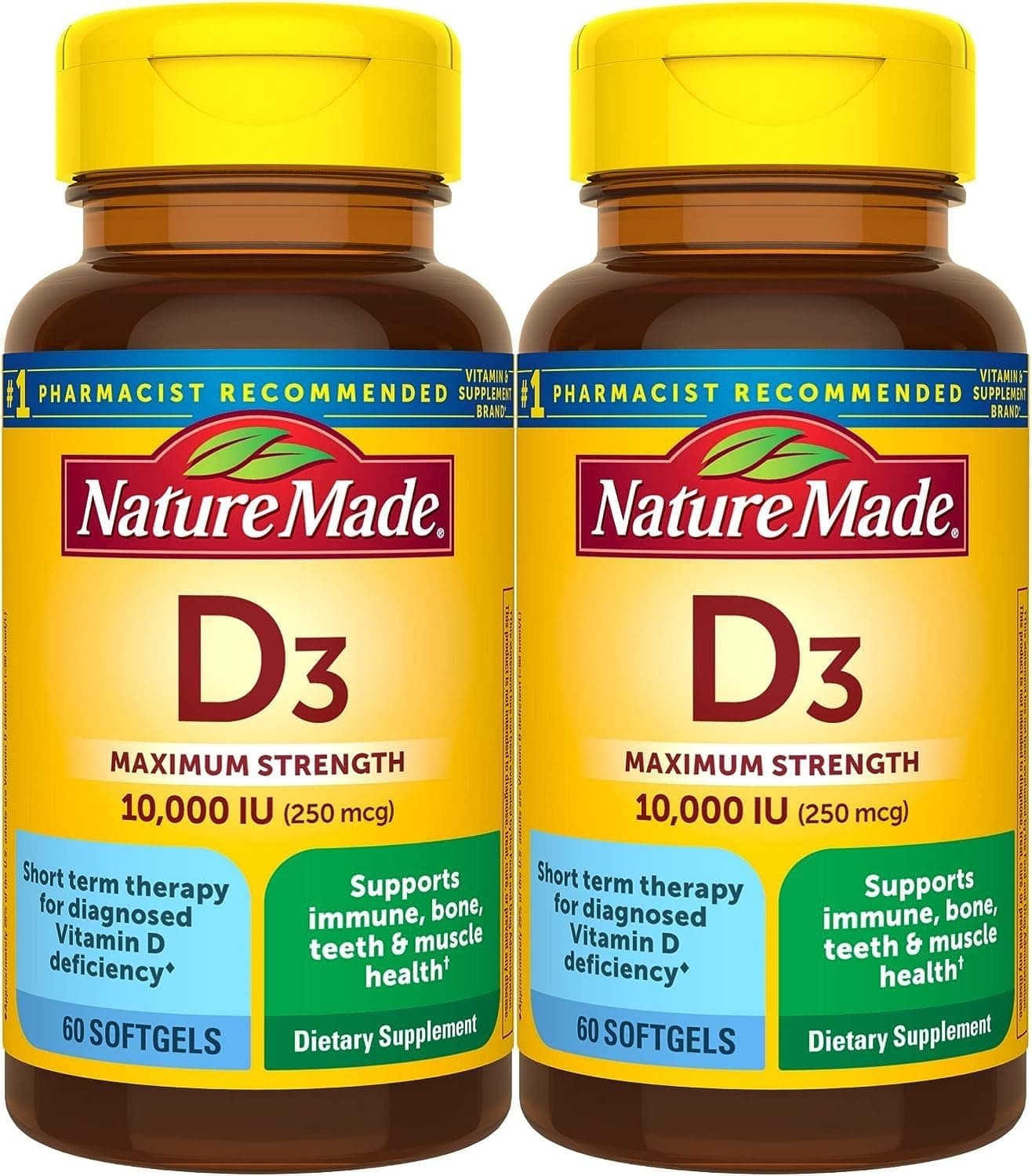 Nature Made Maximum Strength Vitamin D3 10000 IU (250 mcg)