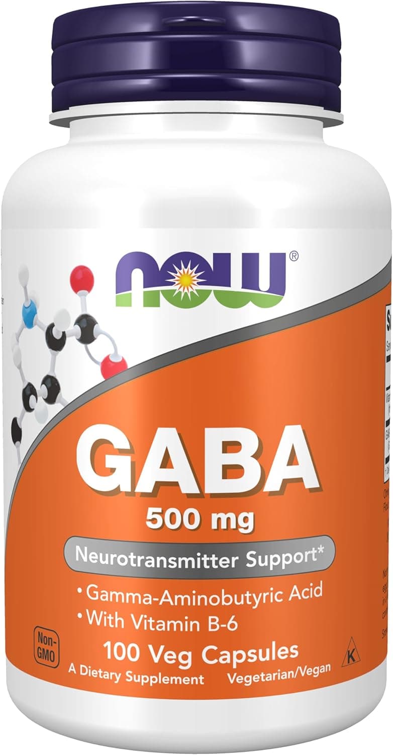 NOW Foods Supplements, GABA (Gamma-Aminobutyric Acid) 500 mg +…