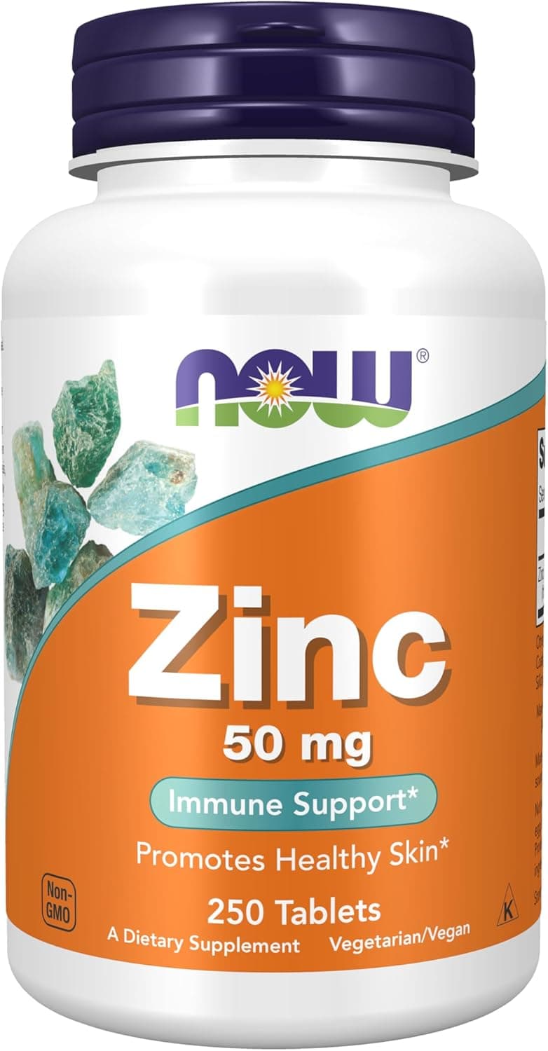 NOW Foods Supplements, Zinc (Zinc Gluconate) 50 mg, Supports…