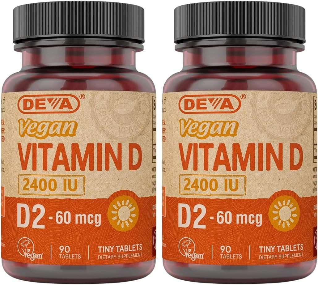 DEVA Vegan Vitamin D2 60 mcg 2400 IU