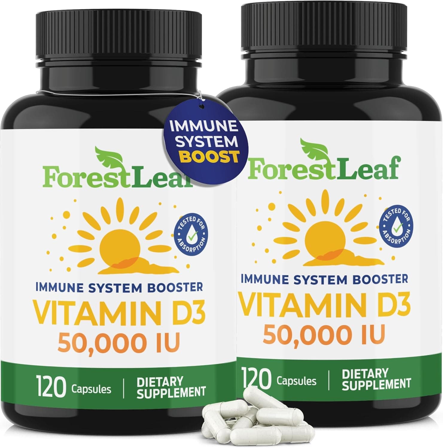 ForestLeaf - Vitamin D3 IU Weekly Supplement - Vitamin D…