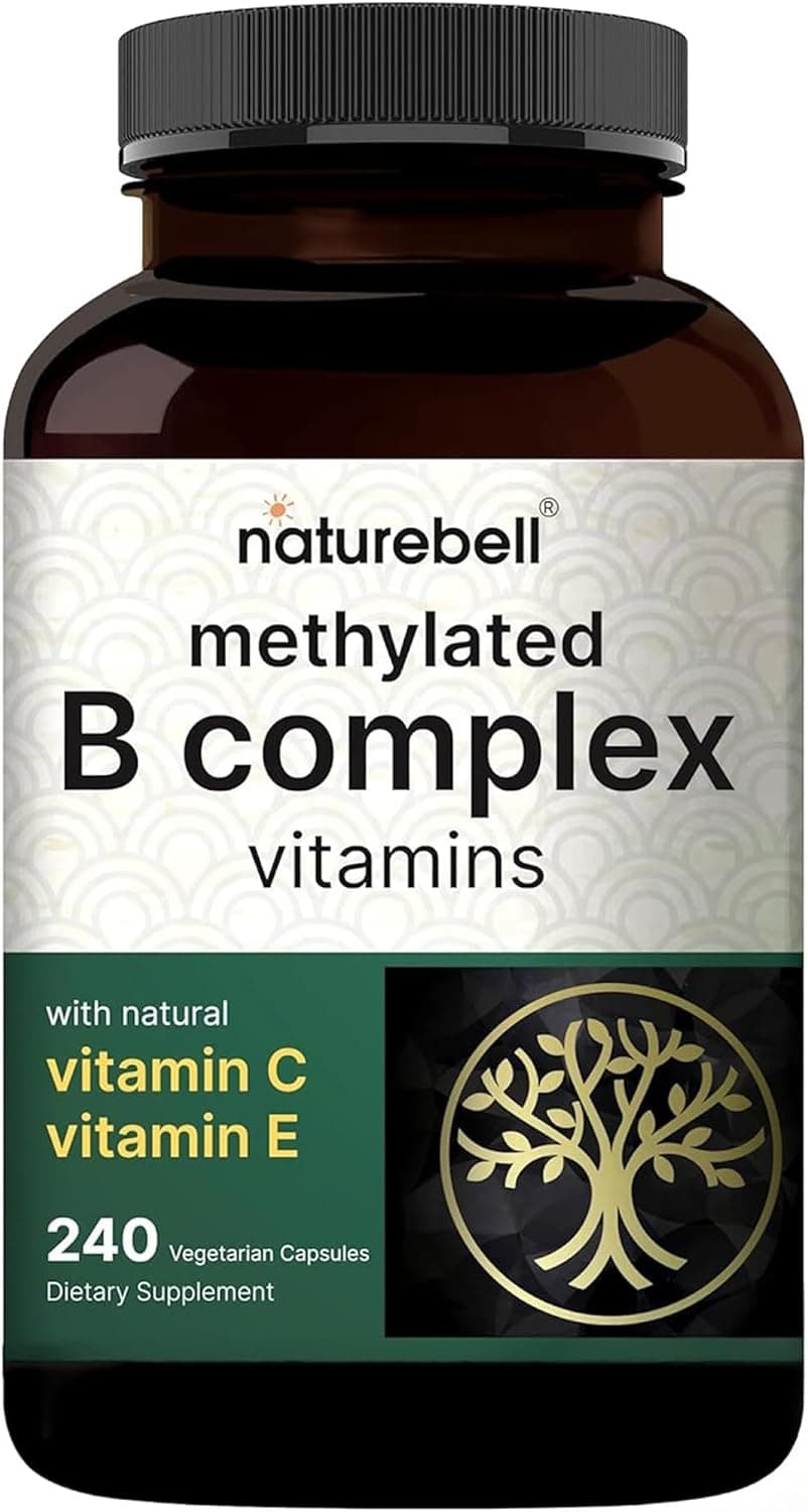 NatureBell Methylated B Complex Vitamins - 240 Vegetarian…