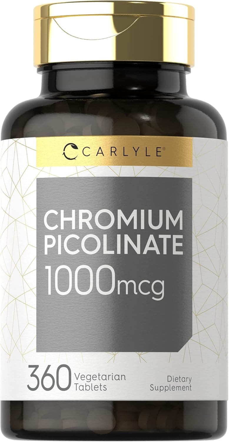 Carlyle Chromium Picolinate Supplement | 1000mcg | 360 Tablets…