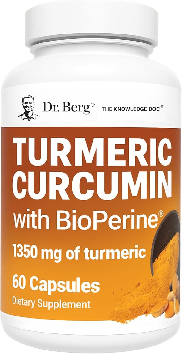Dr. Berg (Only 2 Per Day) Turmeric Supplement with Black…