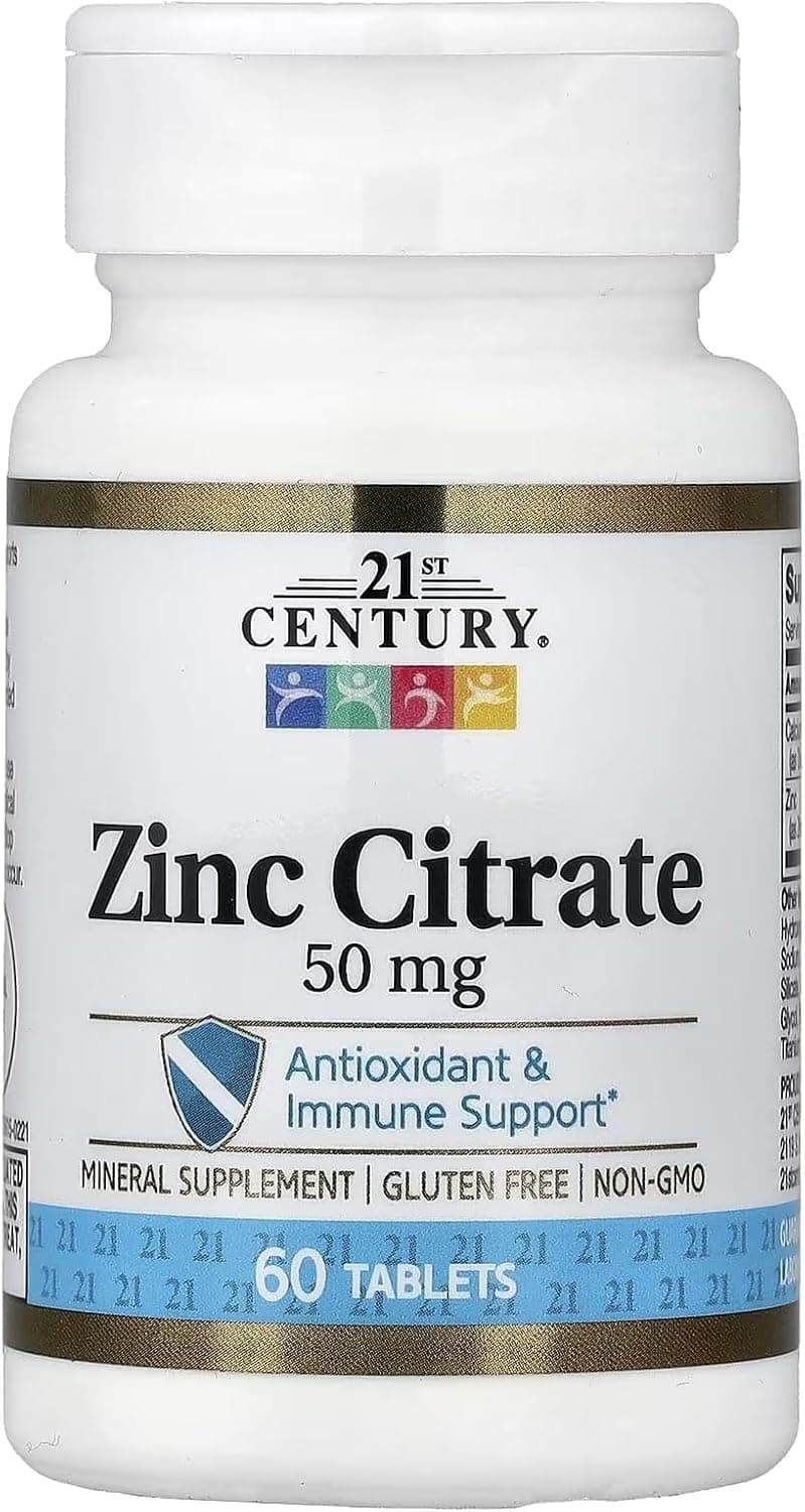 21st Century Zinc Citrate 50mg Tablets