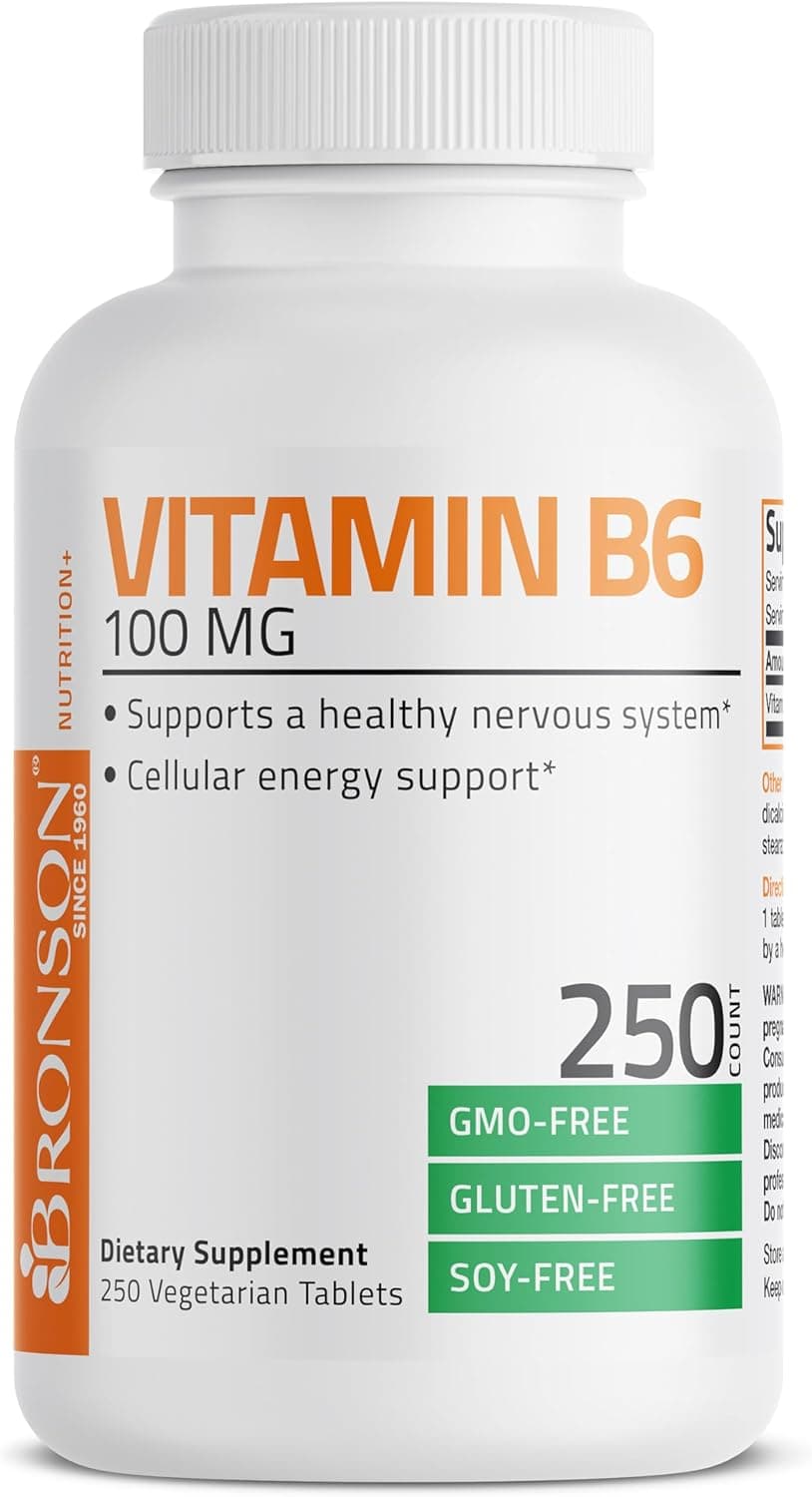 Bronson Vitamin B6 100mg Premium Vitamin B6 Supplement