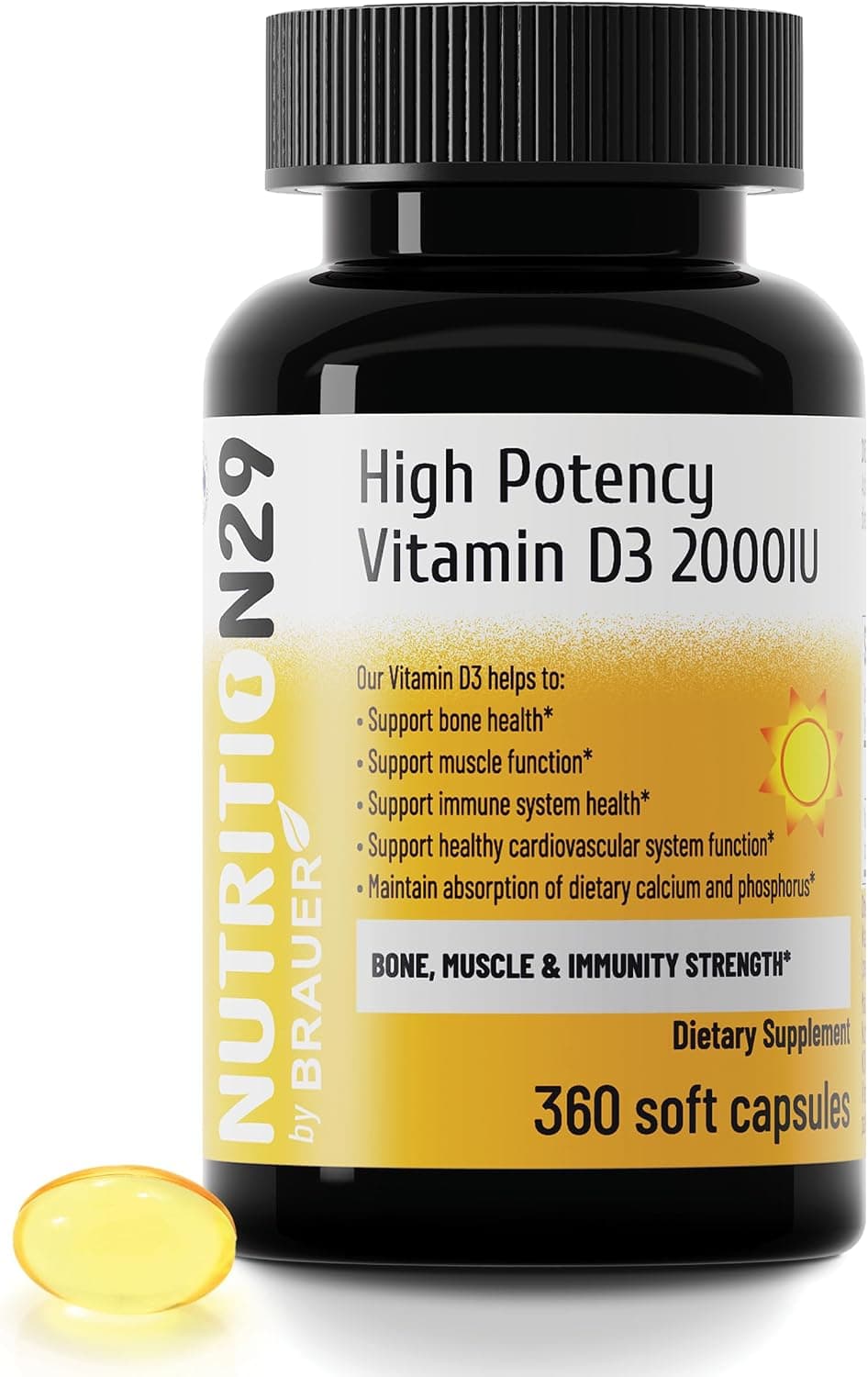 Vitamin D3 2000 IU (50 mcg) 360 Day Supply
