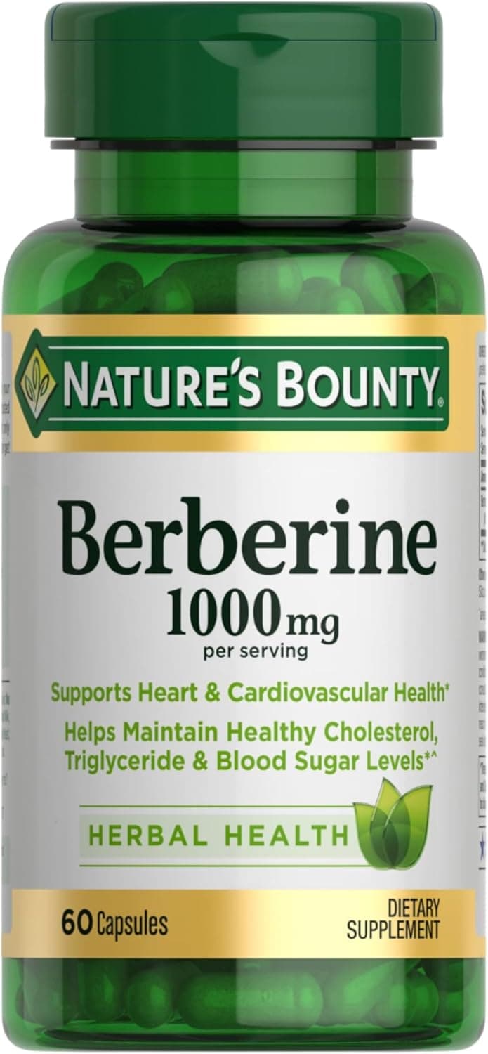 Nature’s Bounty Berberine 1000mg Capsules