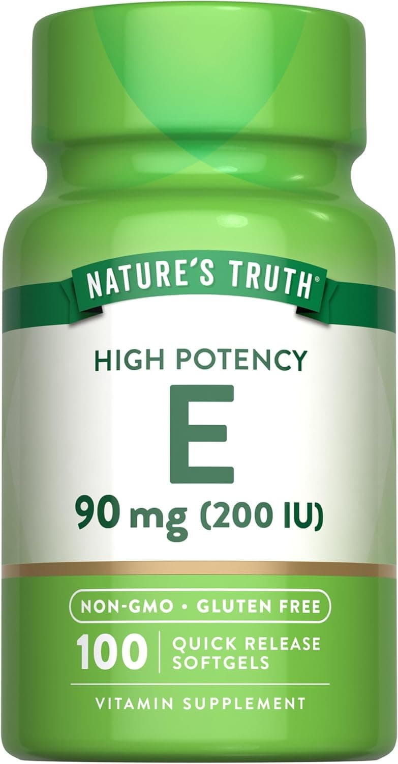 Nature's Truth Vitamin E Softgels | 200 IU | 100 Softgels…