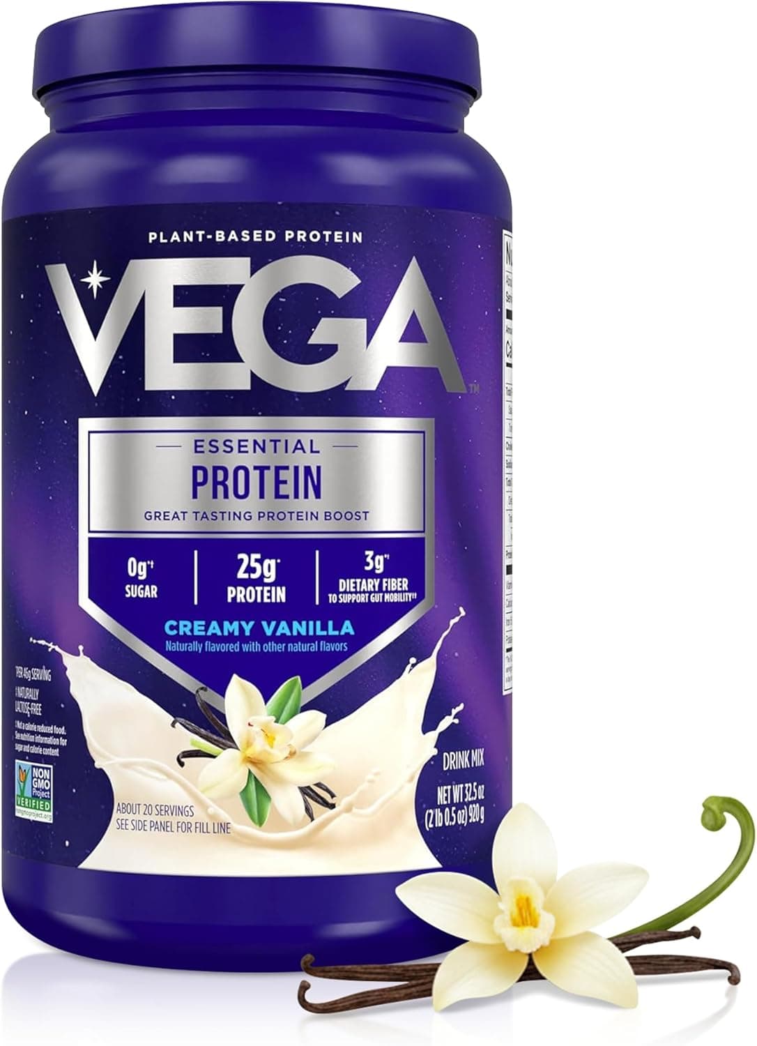 Vega Essential Protein – 25g Plant Based Protein Powder