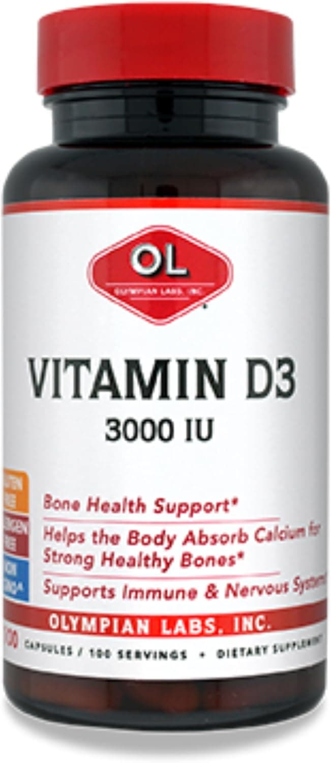 Olympian Labs Vitamin D3 3000 Iu 100 Capsules Supporting…