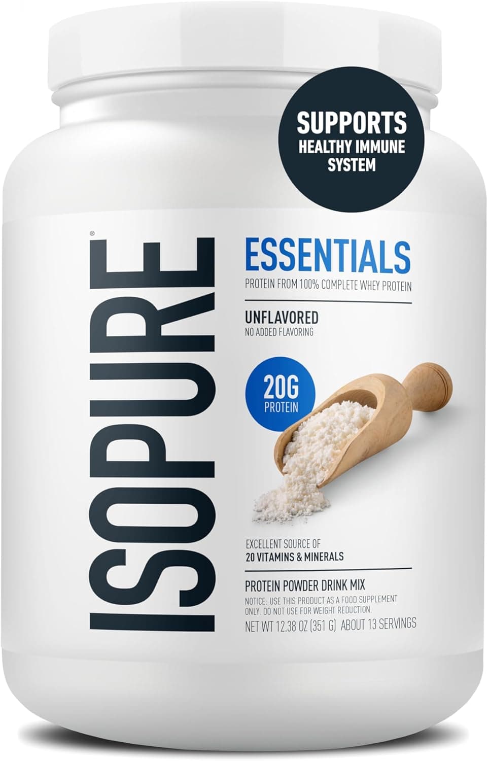 Isopure Essentials 100% Whey Protein Powder