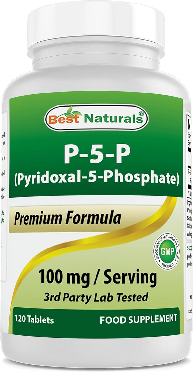 Best Naturals P5P Vitamin B6 (Pyridoxal 5 Phosphate) 100…