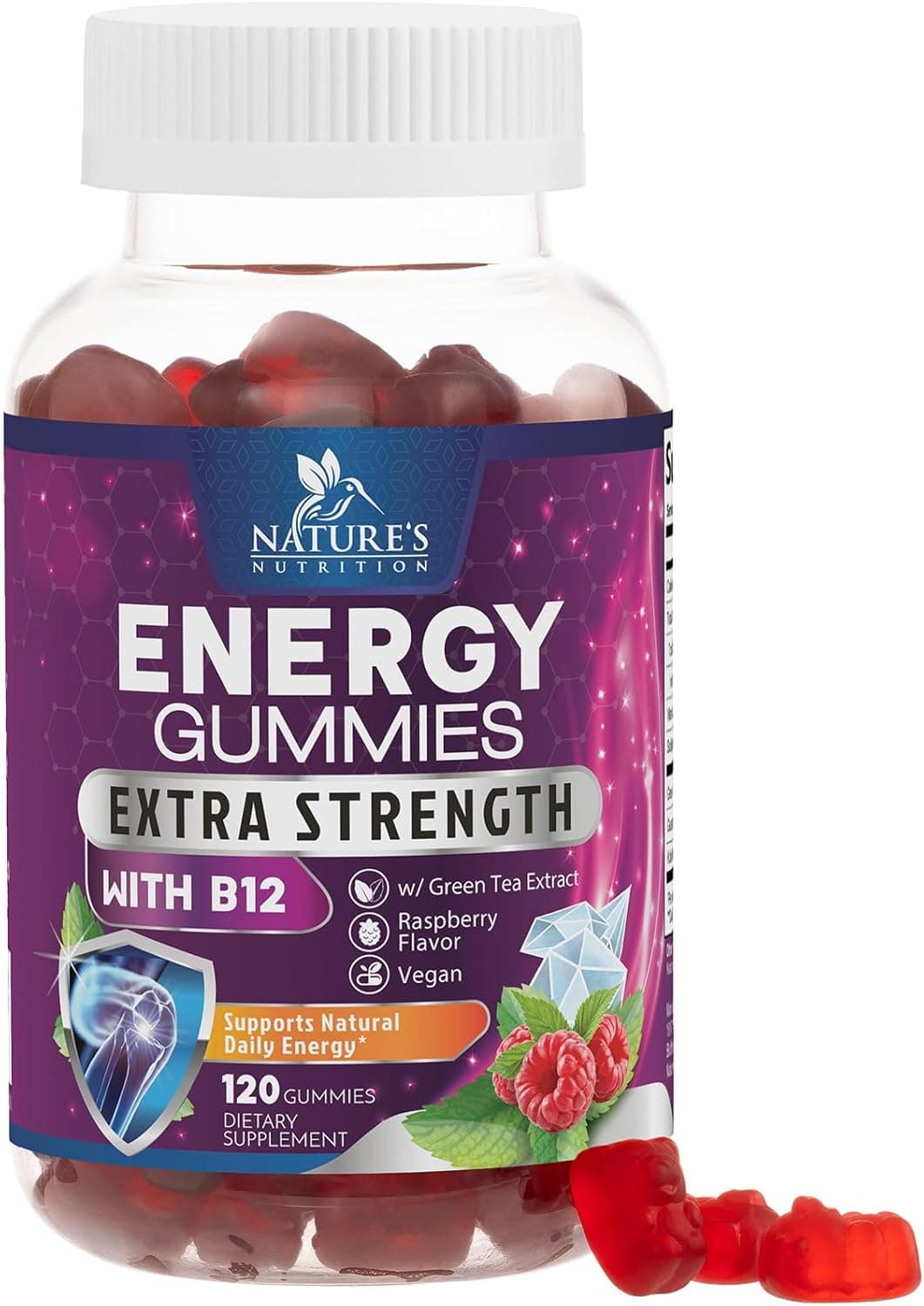 Energy Gummies - Vitamin B12 1000 mcg Per Serving - Daily…