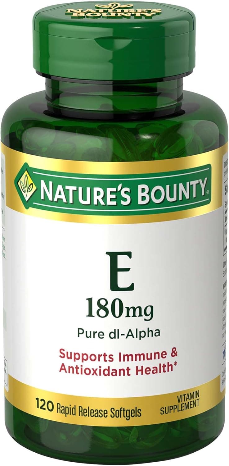 Nature's Bounty Vitamin E Pills and Supplement Softgels