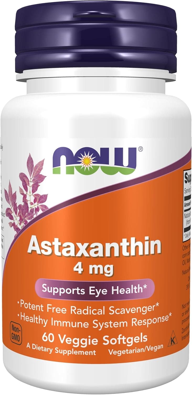 NOW Foods Supplements, Astaxanthin 4 mg, features Zanthin®…
