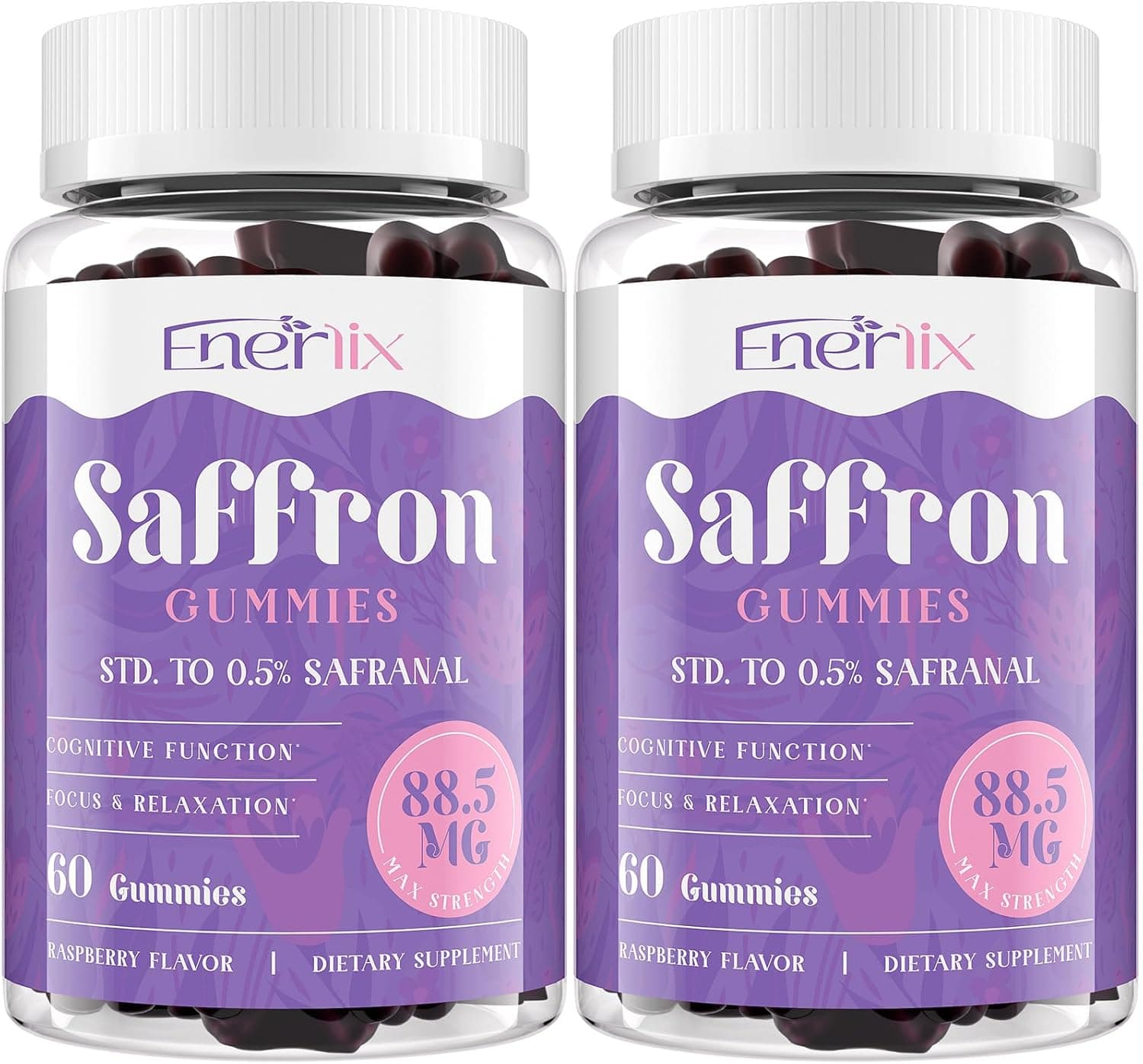 Enerlix Saffron Gummies 88.5 mg with Magnesium
