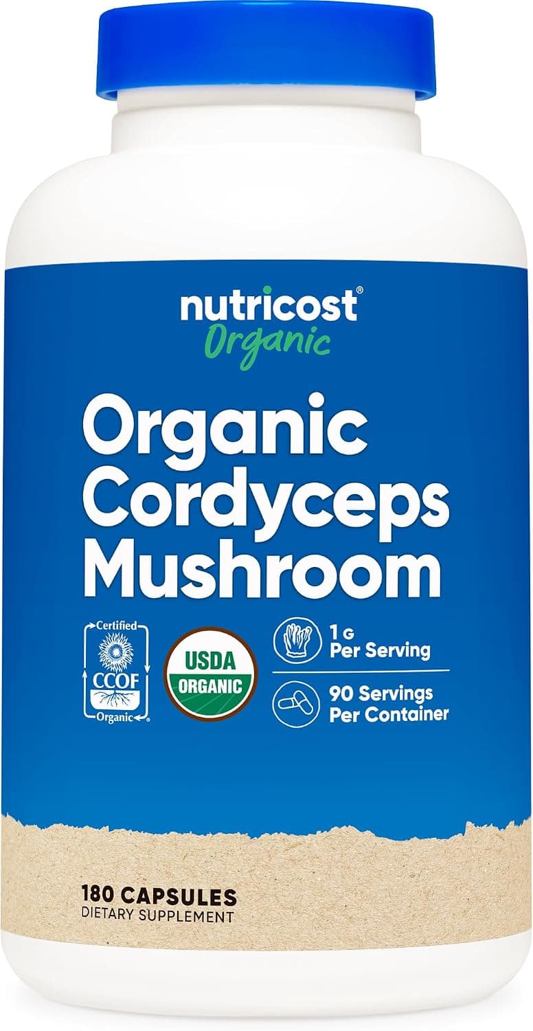 Nutricost Cordyceps Mushroom (1100mg) 180 Capsules