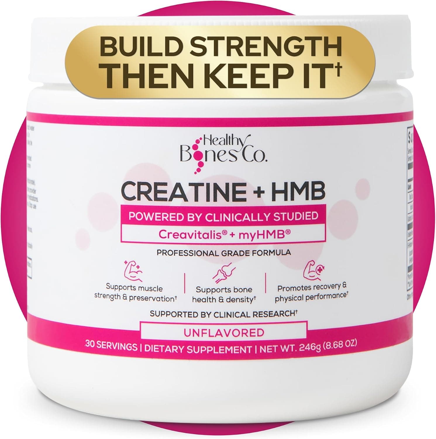 Creatine HMB Powder, 5g Creatine Monohydrate With 3g HMB…