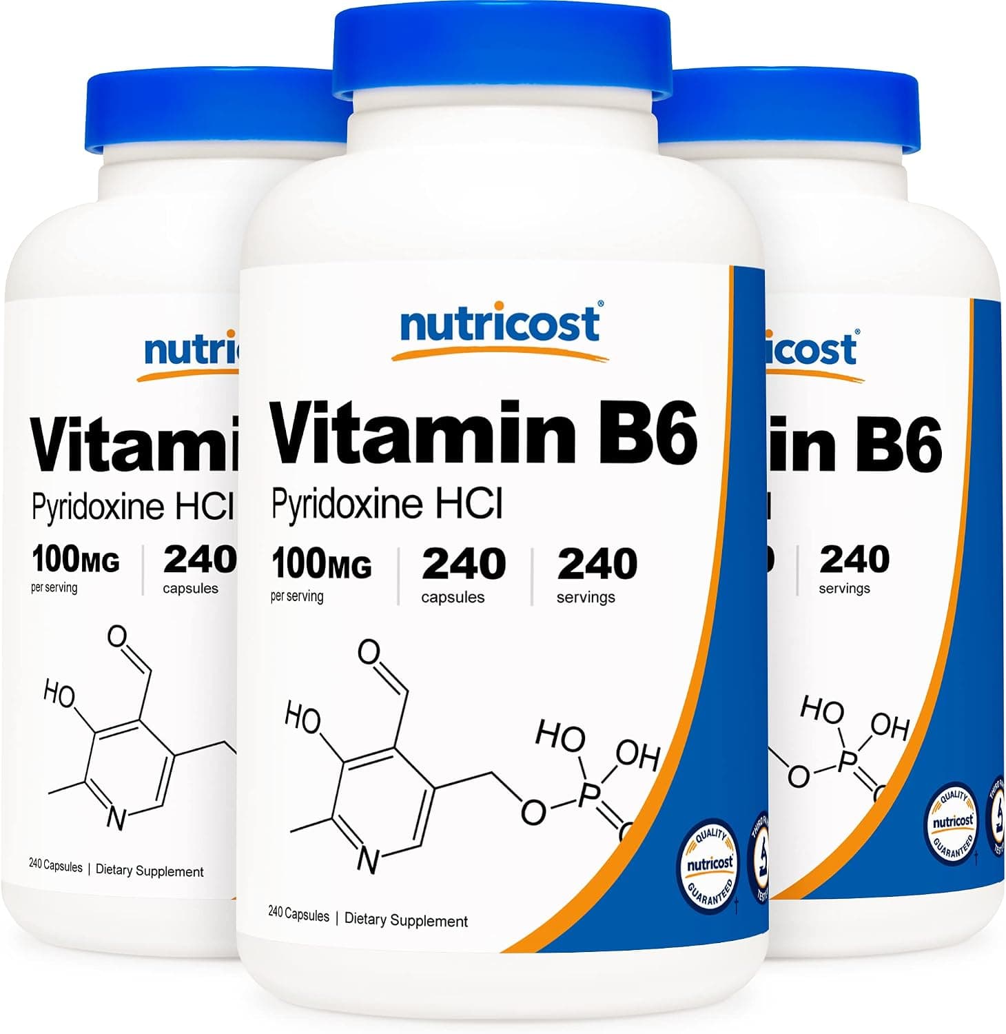 Nutricost Vitamin B6 (Pyridoxine HCl) 100mg