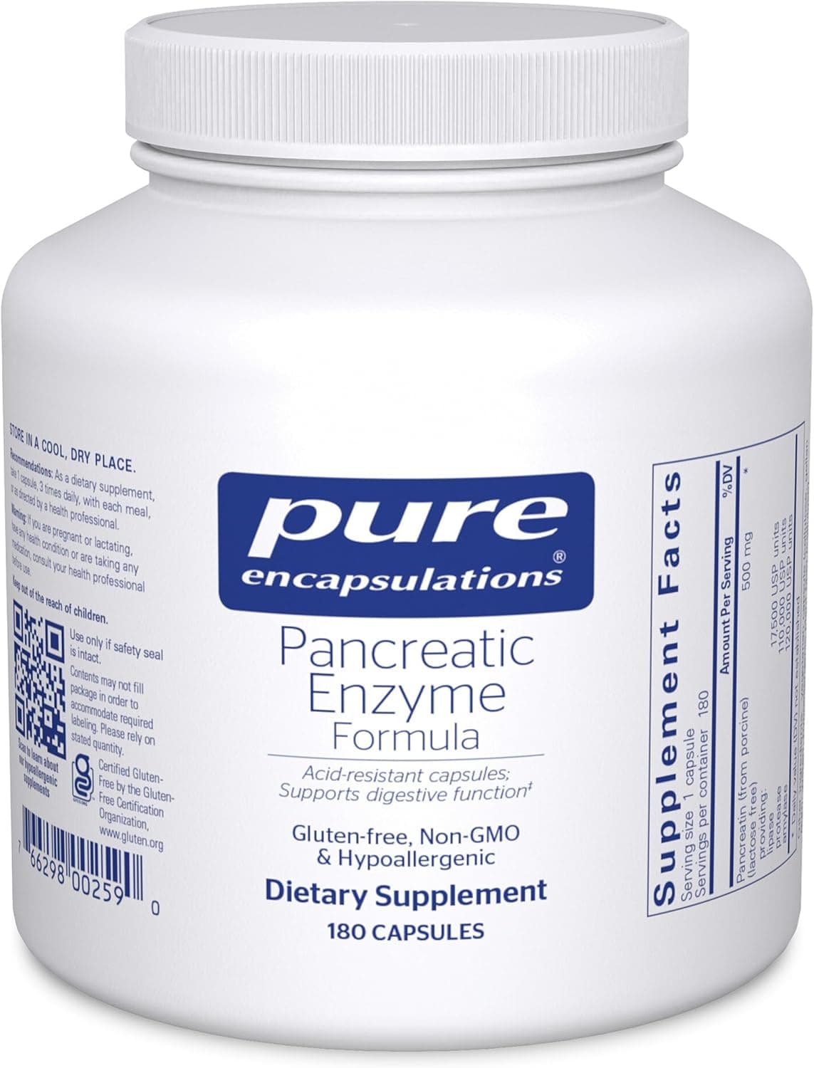 Pure Encapsulations Pancreatic Enzyme Formula - Digestive…