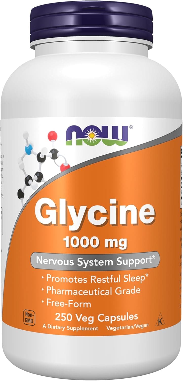 Now Supplements, Glycine 1,000 mg Free-Form, Neurotransmitter…