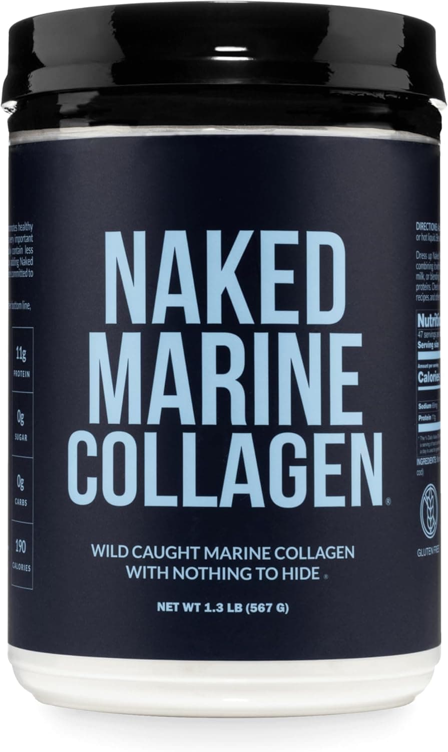 NAKED Marine Collagen Peptides Protein Powder - Unflavored…