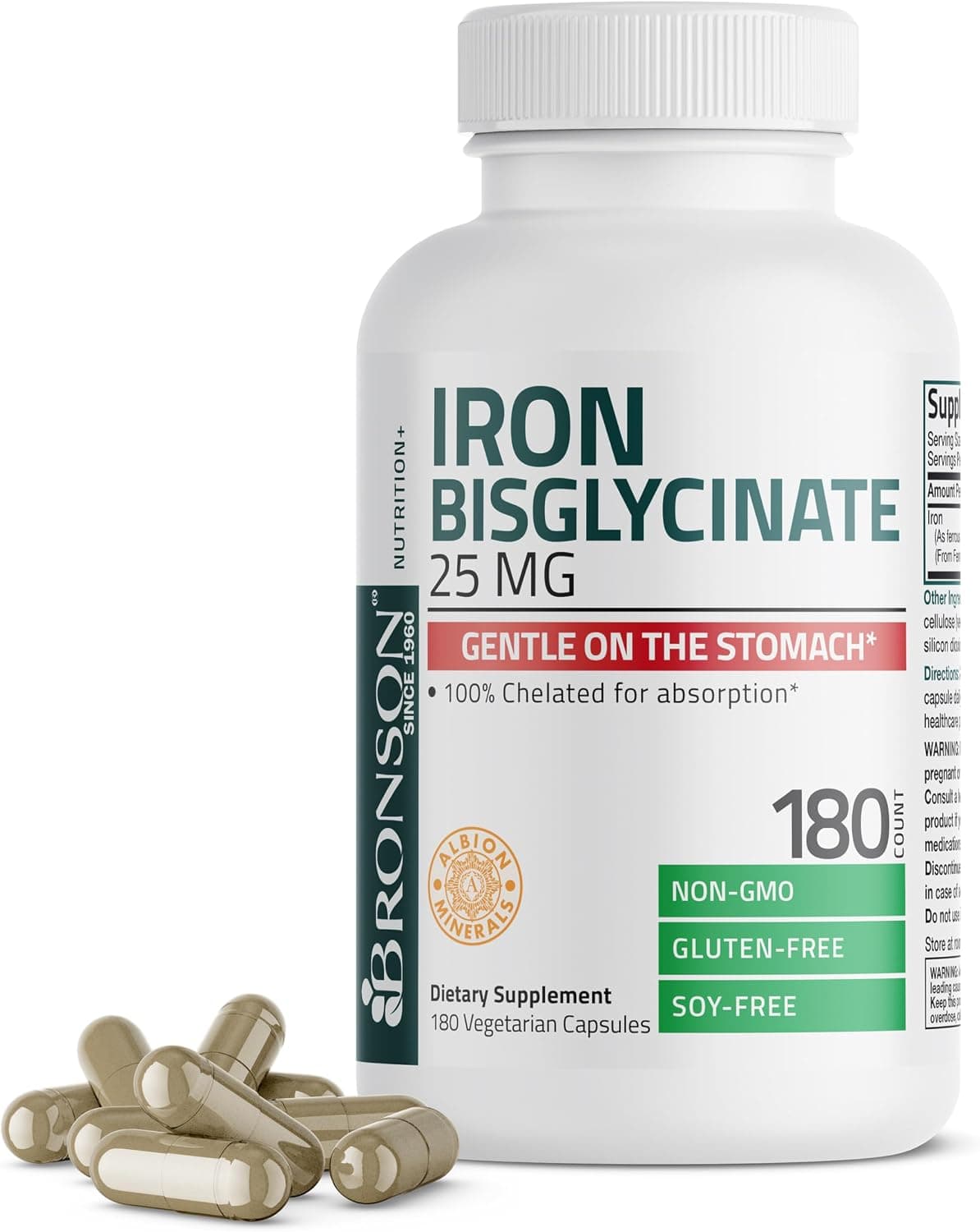 Bronson Iron Bisglycinate 25 mg